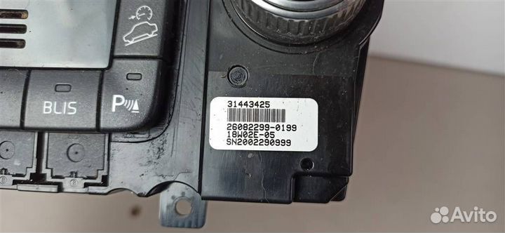 Блок управления климат контролем volvo V60 cross