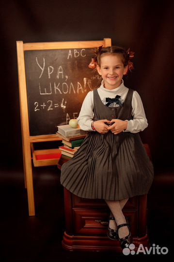 Школьная форма сарафан Маленькая леди 128