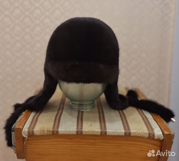 Шапка ушанка норковая женская