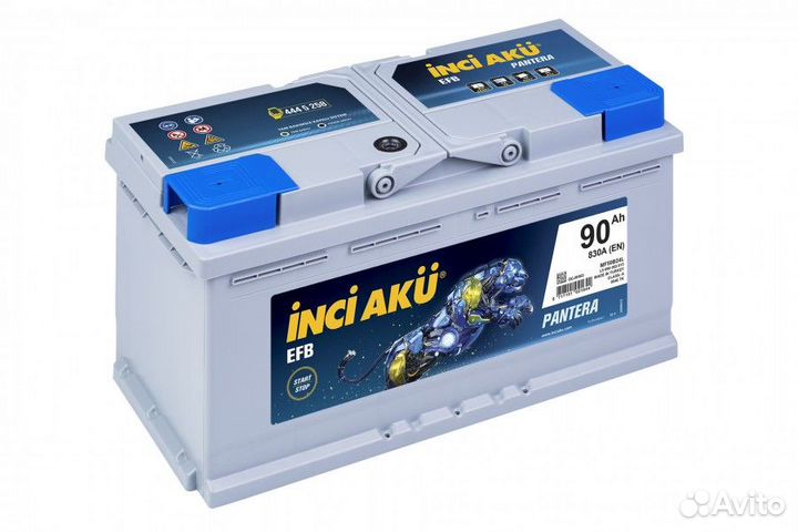 Аккумулятор Inci AKU EFB 90R обр. пол. 90 Ач