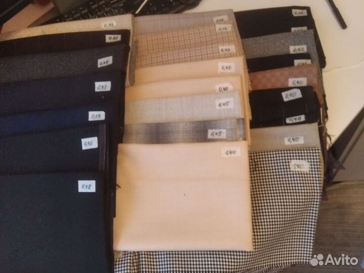 Лоскут камвольной ткани СССР лот 1 (0,4-0,49 м)