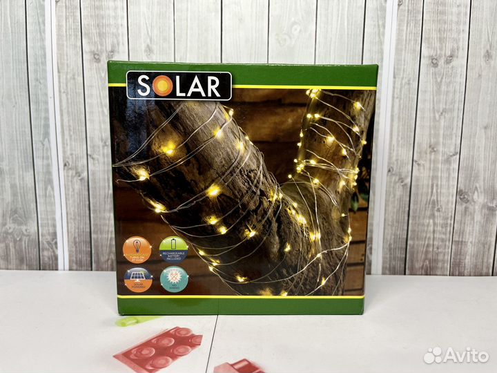 Светодиодная гирлянда на солнечной батарее