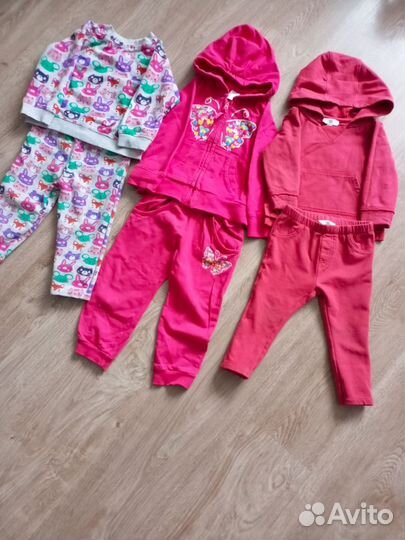 Вещи пакетом для девочки 74 80 86