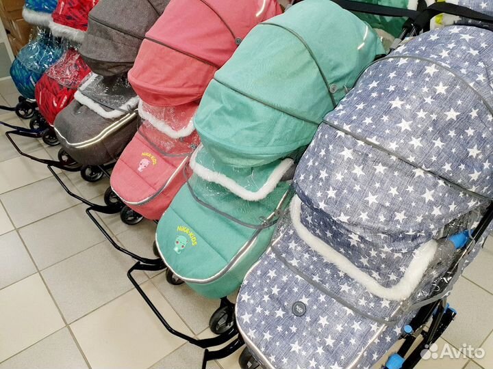 Детские санки коляска новые