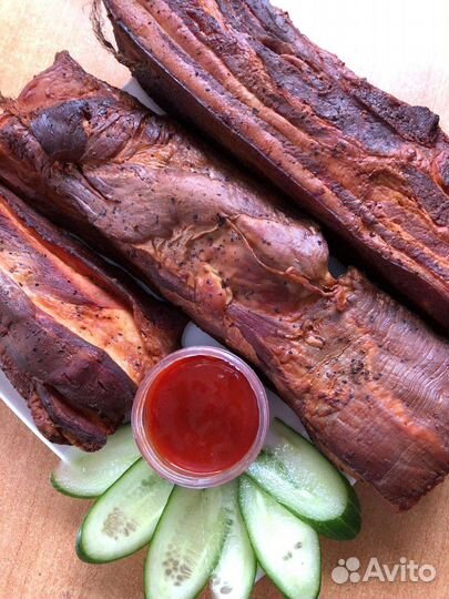 Сало с прослойкой домашнего г/к