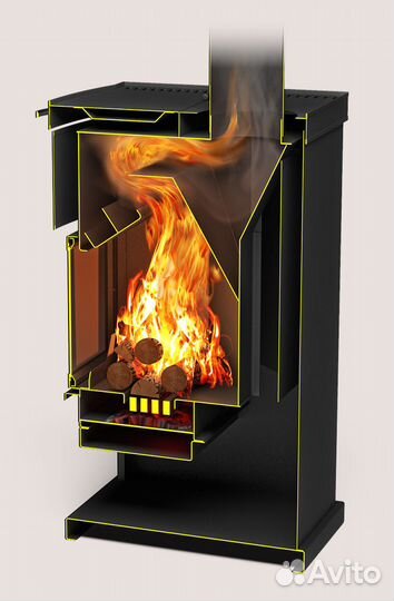 Камин Теплодар ов-120 прямой