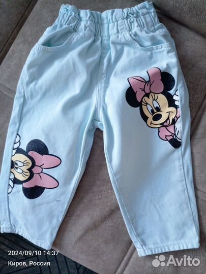 Джинсы для девочки 86-92