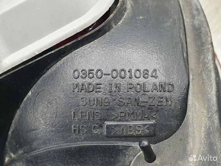 Фонарь задний внутренний правый Заз Sens 1.3 2008