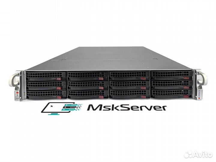 Сервер Supermicro 6028U-TR4T+ 2x E5-2609v4 512Gb