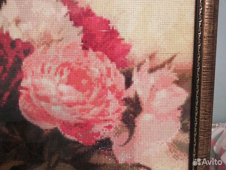 Картина пионы ручная работа