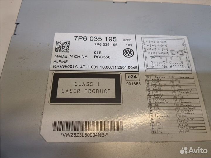 Магнитола Volkswagen Touareg, 2011