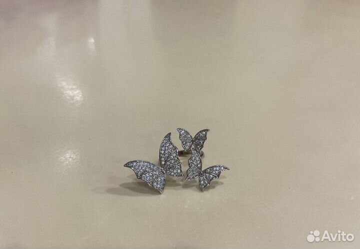 Кольцо бабочка