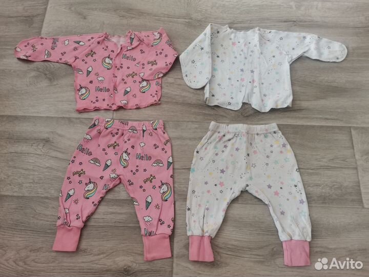 Вещи пакетом для девочки 62 68