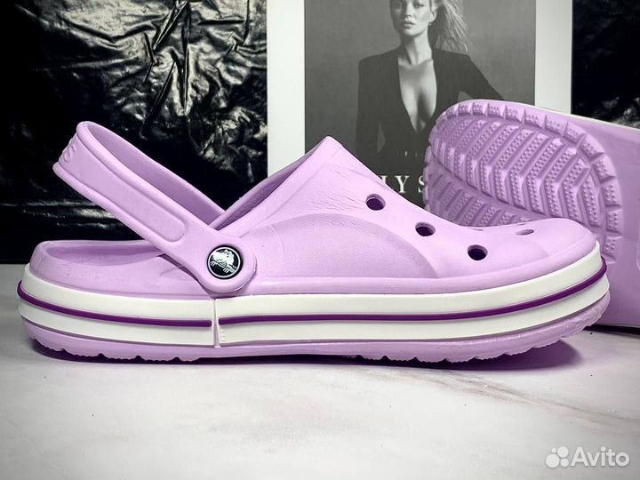 Crocs сабо женские фиолетовые