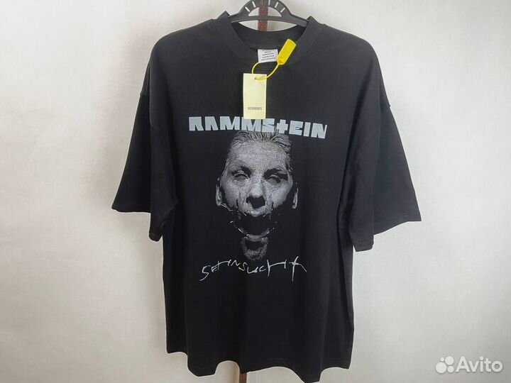 Футболка Vetements rammstein оверсайз унисекс