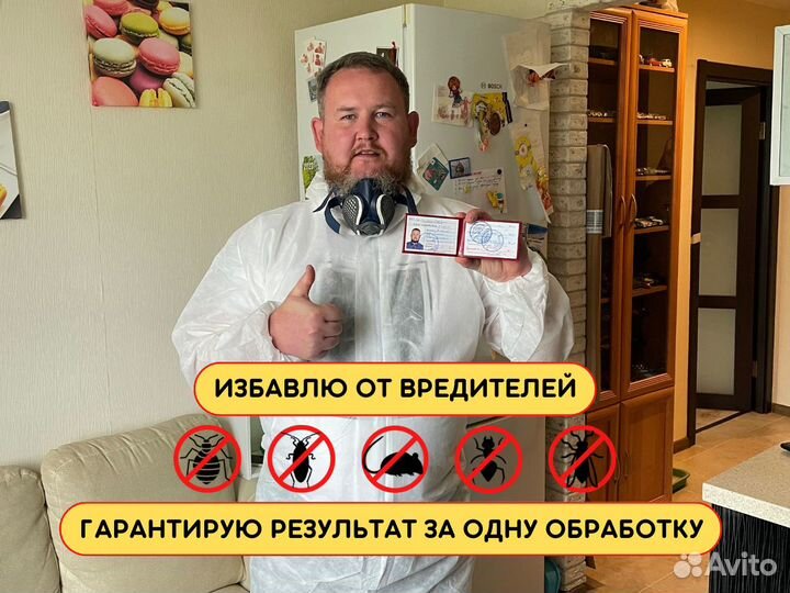 Уничтожение тараканов, обработка от клопов