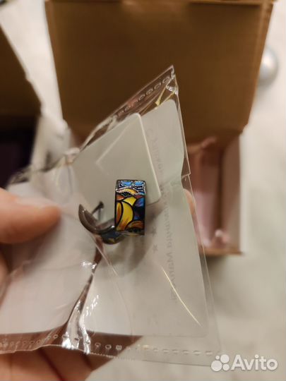 Серьги с эмалью