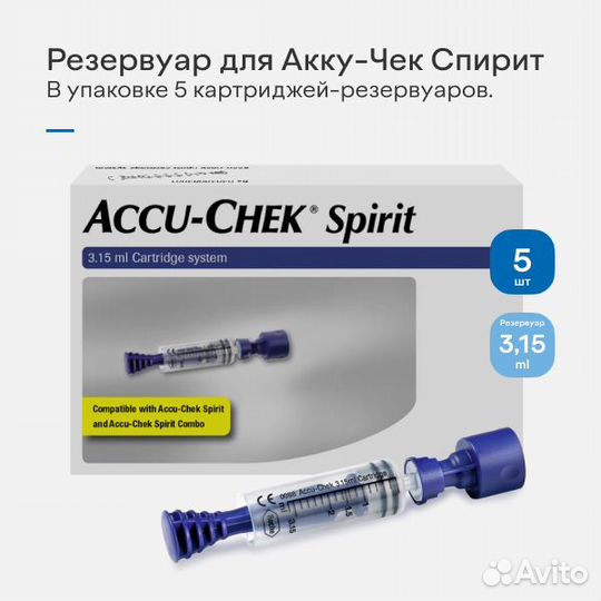 Картриджи для помпы Accu Chek Spirit конец 2025 го