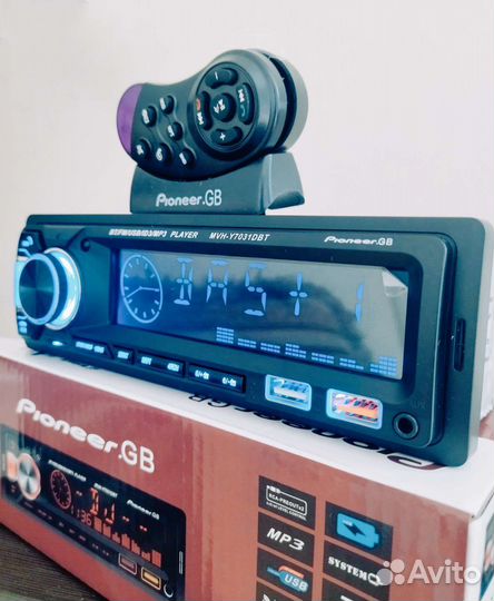 Автомагнитола Pioneer 1din c блютуз