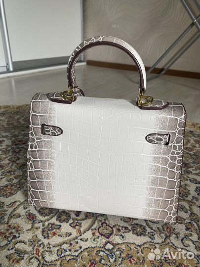 Сумка hermes kelly натуральная кожа