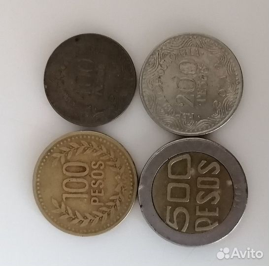 Продам монеты Колумбии