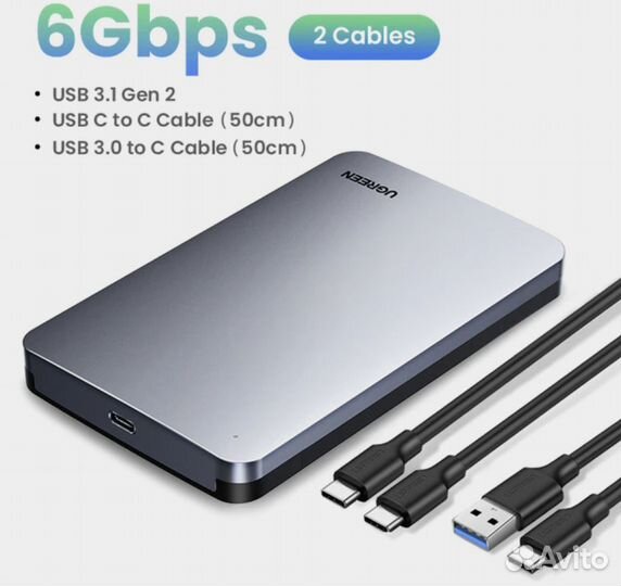 Корпус для внешнего HDD, SDD 2,5