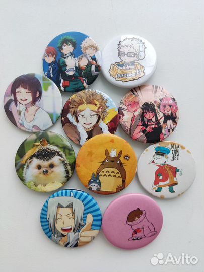 Аниме/к-поп значки
