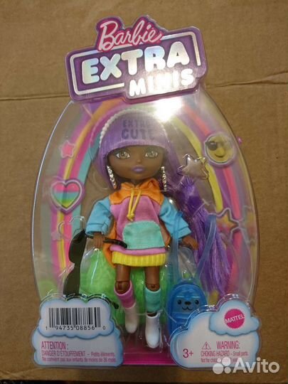 Барби Barbie Extra Minis #7 Color-Block Hoodie