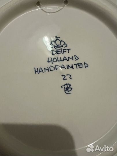 Тарелка с росписью (Голландия)