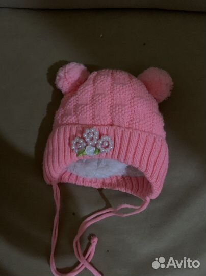 Шапка для девочки зима