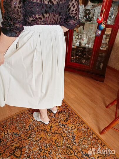 Юбка из экокожи