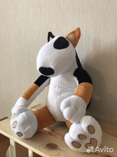 Мягкая игрушка бультерьер 25 см