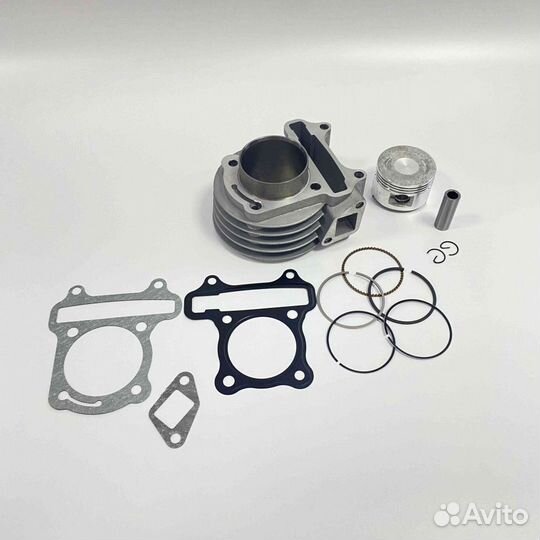 Поршневая в сборе Скутер 4х такт. (цил,порш,кольца