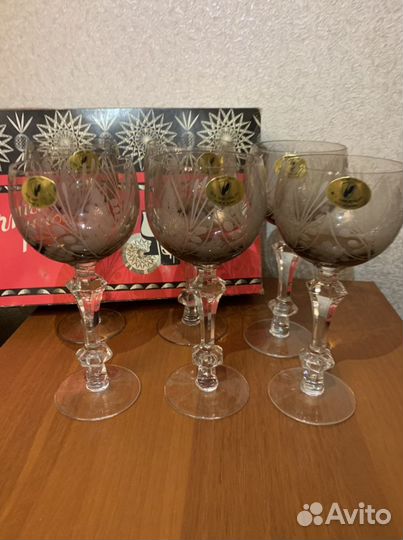 Хрустальные фужеры бокалы времер СССР