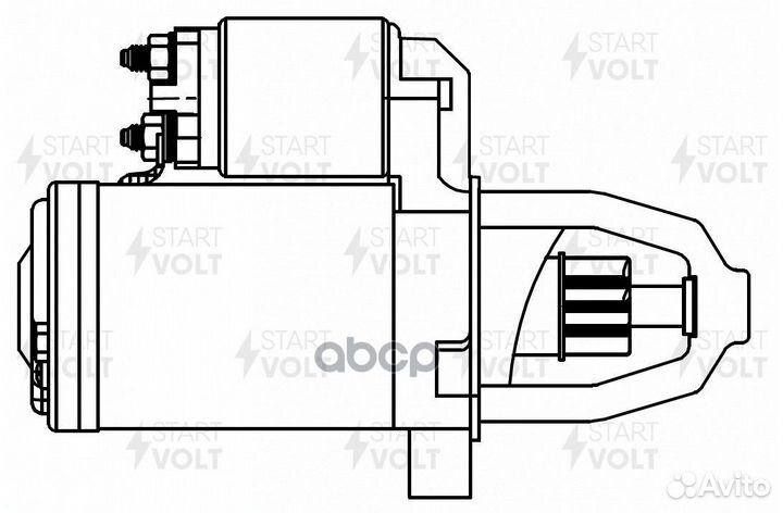 Стартер mitsubishi lancer 07/colt 04- 1.3I/1.5I