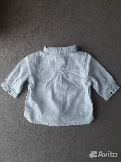 Рубашка 56 62 kiabi для мальчика