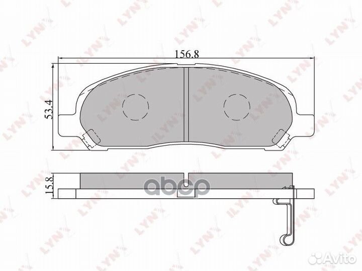 Колодки тормозные дисковые перед BD5510 LYN