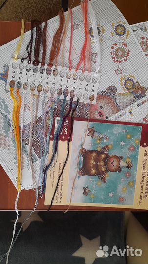 Остатки вышивки крестом