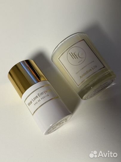Hfc wear love everywhere 15 ml + аромо свеча