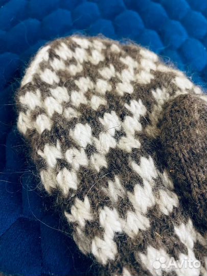 Варежки женские пуховые ручная работа