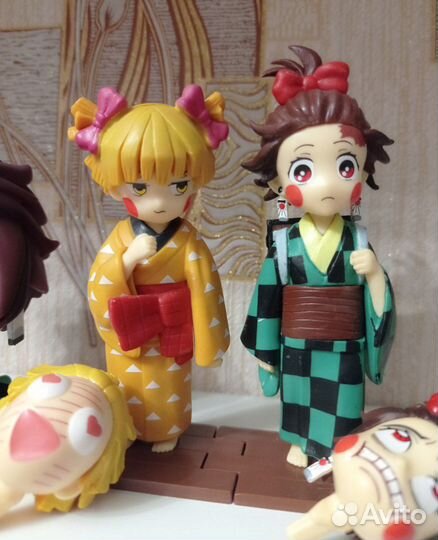 Аниме фигурки клинок рассекающий демонов