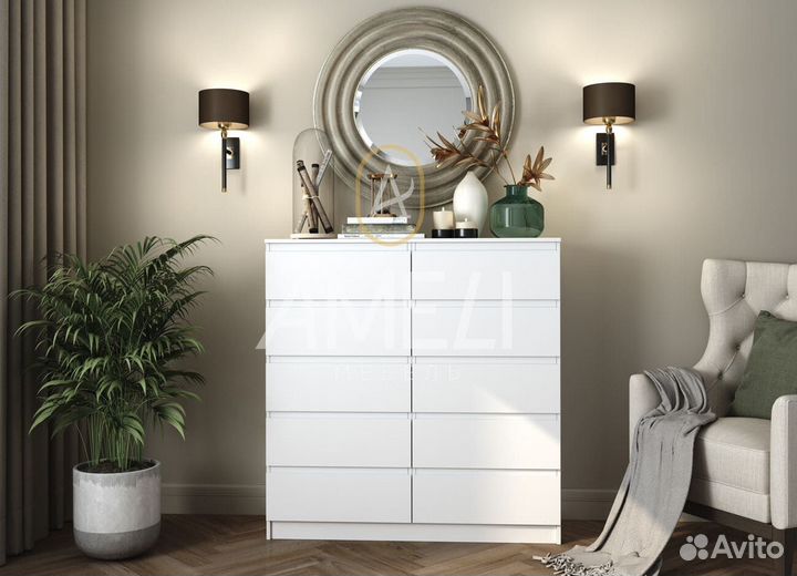 Тумба комод в спальню графит