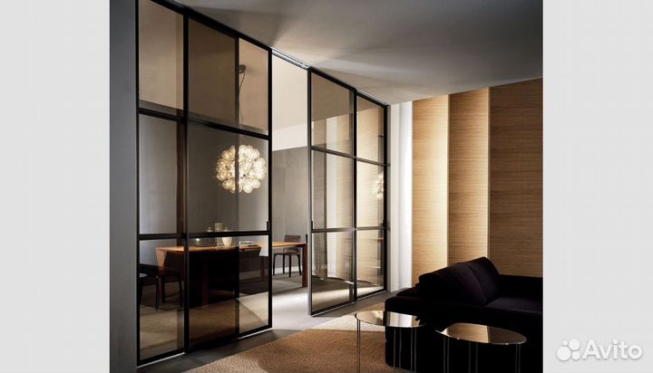 Стеклянные перегородки