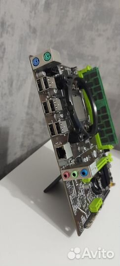 Комплект / Мат. плата + 6 ядер / 12 потоков + 8Gb