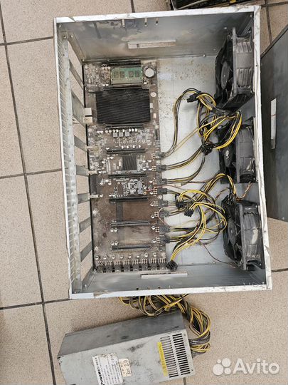 Ферма тушка риг на 7-8 карт с блоком питания