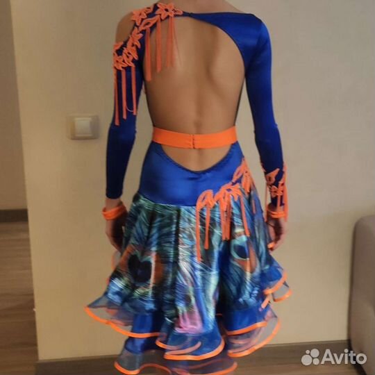 Платье для спортивных бальных танцев, латина