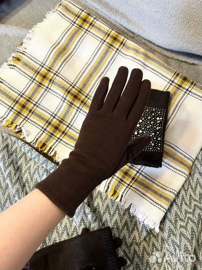 Перчатки-митенки новые