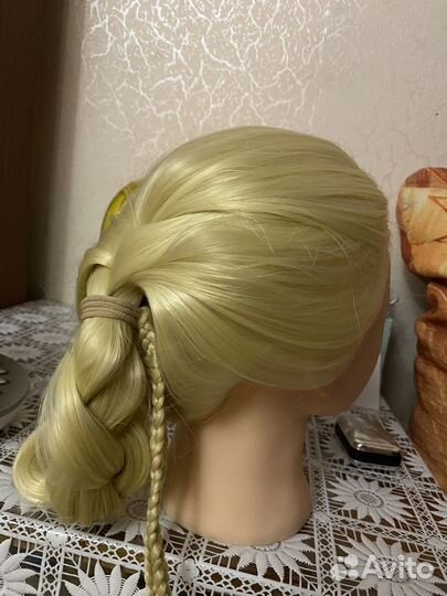 Голова манекен со смешаными волосами