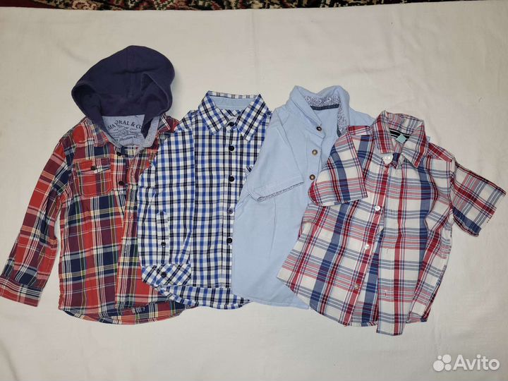 Рубашки на мальчика р. 98-104