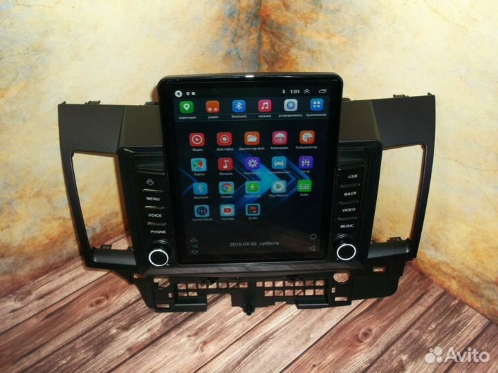 Магнитола Mitsubishi Lancer X тип Тесла